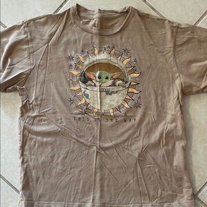 Star Wars Grogu Graphic Tee - Tan